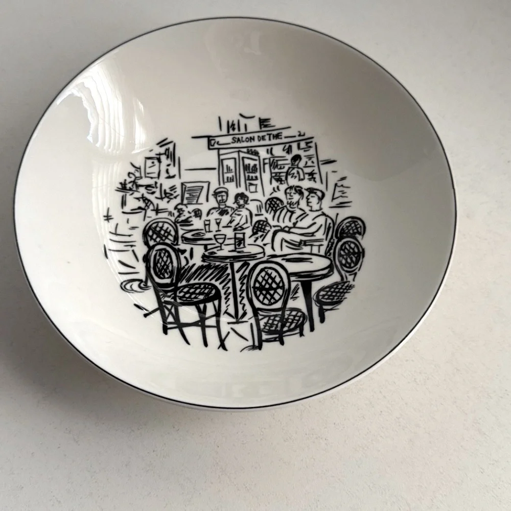 Mikasa Soup Bowl Ultima+ Super‎ Strong Fine China HK114 Parisian Scenes Design